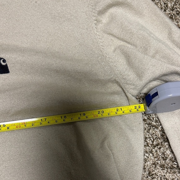 Carhartt Men's Tan Crewneck Lambswool Sweater - Picture 11 of 12